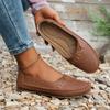 Sewing Laser Women's Flat Loafers