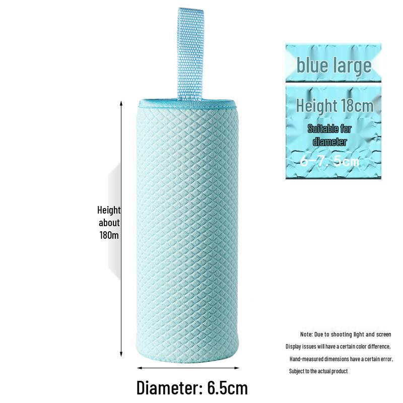 Универсальный ручной термоизолированный нескользящий чехол для стеклянной чашки с рельефным рисунком для сохранения тепла и защиты.