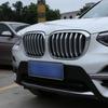 ABS серебряная передняя решетка автомобиля, декоративная накладка, полоса для BMW X3 X4 G01 G02 2018, авто экстерьер