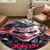 The clown's Fiery Rise Round Rug for Livingroom,Bedroom, Palyroom, Chair Rug, Area rug, Circle Carpet, Large Size Decor Fan Christmas gift