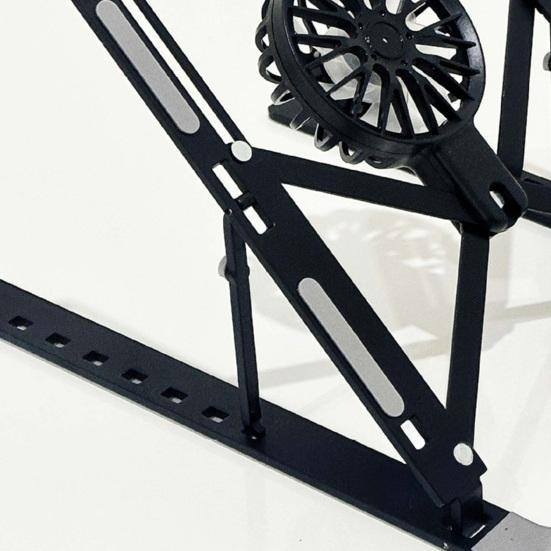 Подставка для ноутбука из алюминиевого сплава с вентилятором для отвода тепла, портативная, складная, легкая, сверхпрочная, металлическая, настольная, держатель-подставка для планшетного компьютера