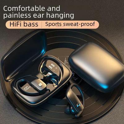 T16 TWS беспроводная Bluetooth-гарнитура с заушным креплением, тройным цифровым дисплеем и шумоподавлением