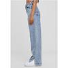 Jeans Femme - Urban Classics - Fente Large - Taille Haute - Coupe Droite - Denim Robuste