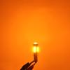 2 Pcs H21W LED Bulb BAY9S 12-24V CANBUS Orange USA