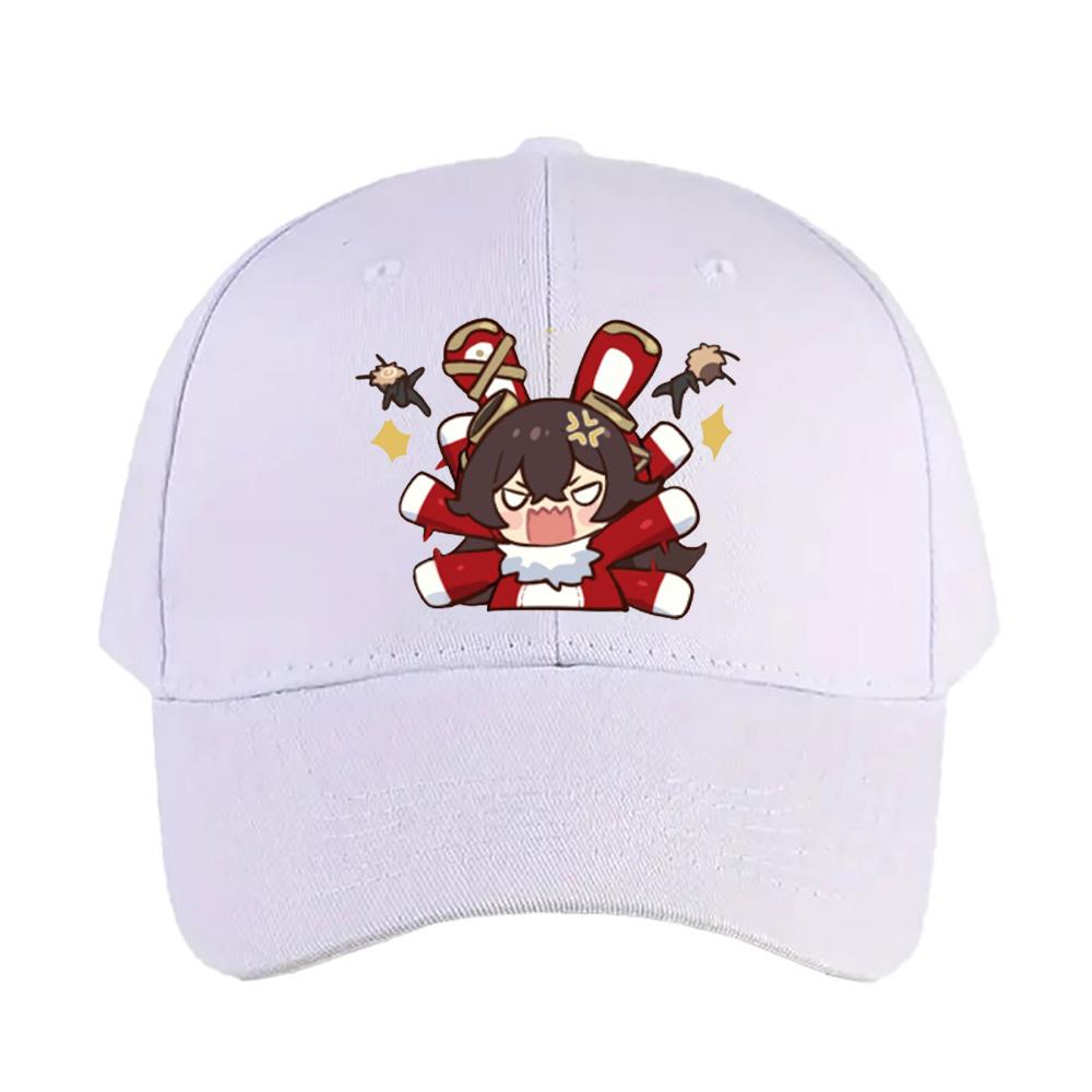 Amber Genshin Impact Chibi Cap Summer Woman Man Adult Casual Fashion Casual Adjustable Fishing Hat Sun Hat Baseball cap