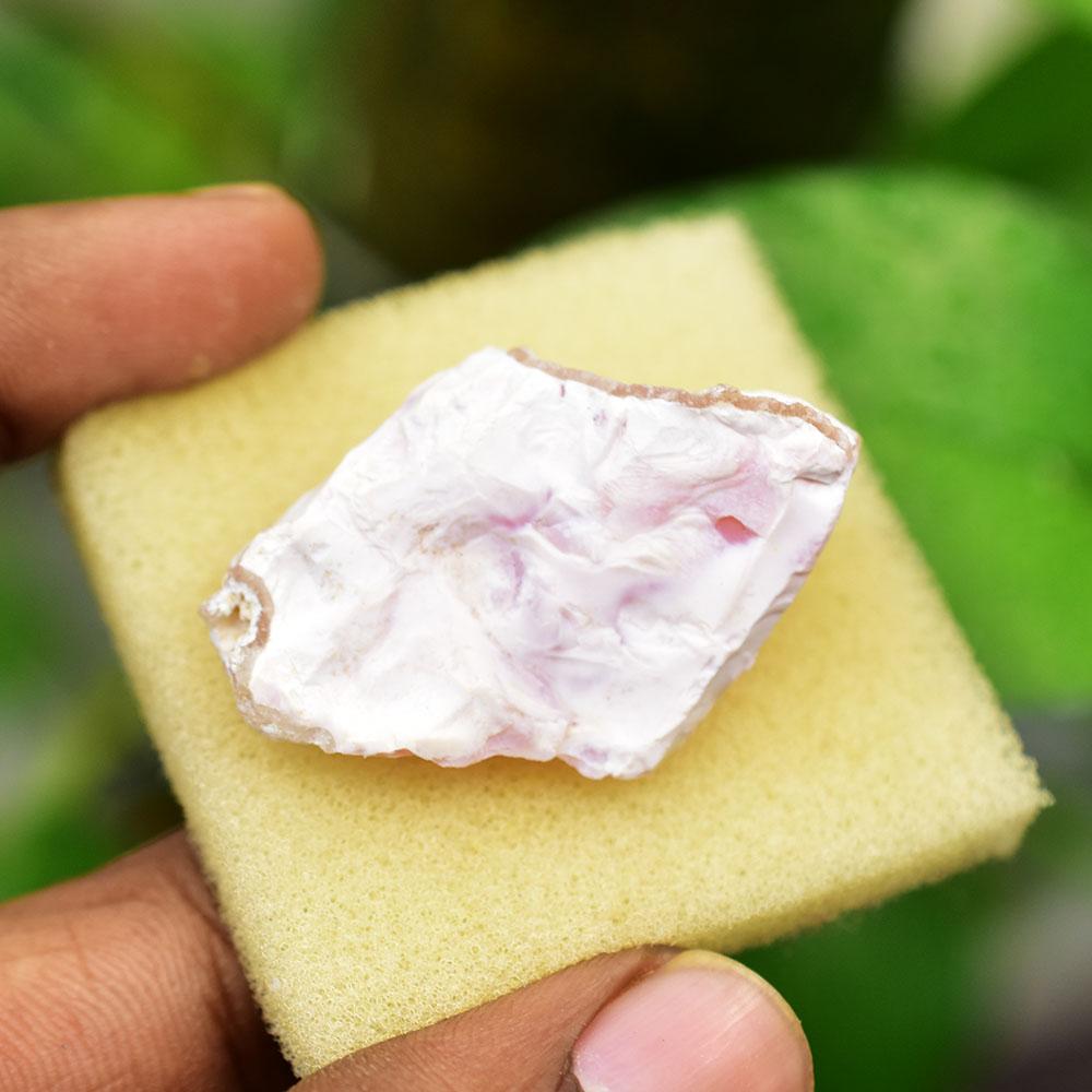 Natural Pink Opal Loose Gemstone Unique 61 ct Uncut Rough October Birthstone for Gem Collections