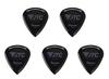 [Set of 5] Ibanez JTC1R-ONXBlack Guitar Picks, 2.5mm, Made of New Tritan Material, Highly Abrasion-Resistant Rubber Grip, Non-Slip