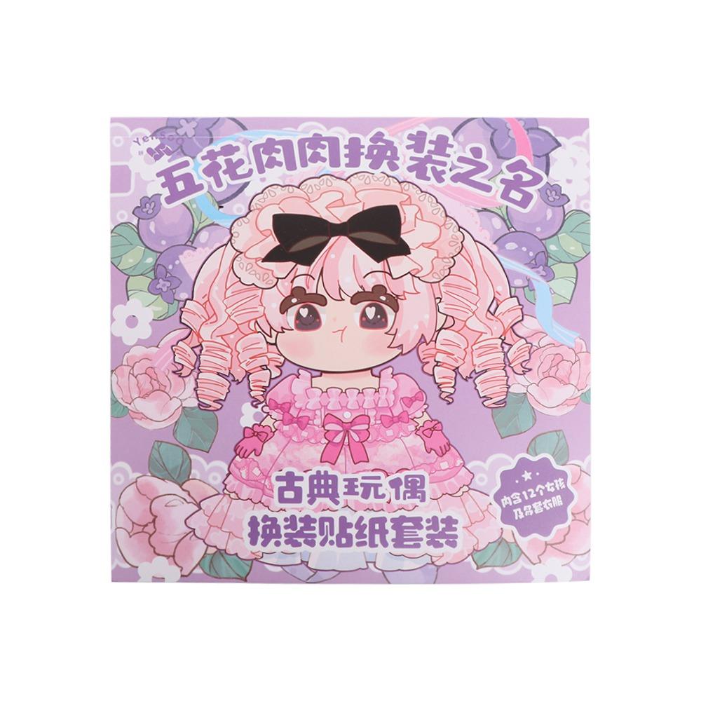 Cartoon Dress Up Sticker Paper Dress-up Outfit Stickers Painting Book Stickers  Kids