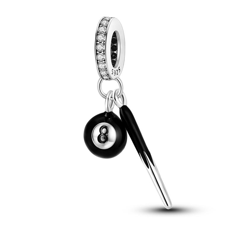 Медь Волейбол Бейсбол Бадминтон Гольф Спорт 3мм Шармы Бусины Подвески Вечеринка по случаю дня рождения Изысканные DIY Ювелирные изделия Подарки