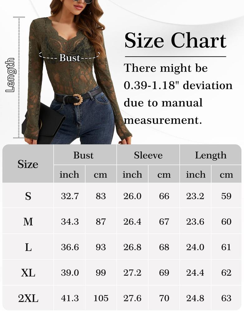 SEAUR Блузка женская прозрачная кружевная с длинным рукавом, многослойная, зеленая, 5, Блузка, Топ, Блузка,