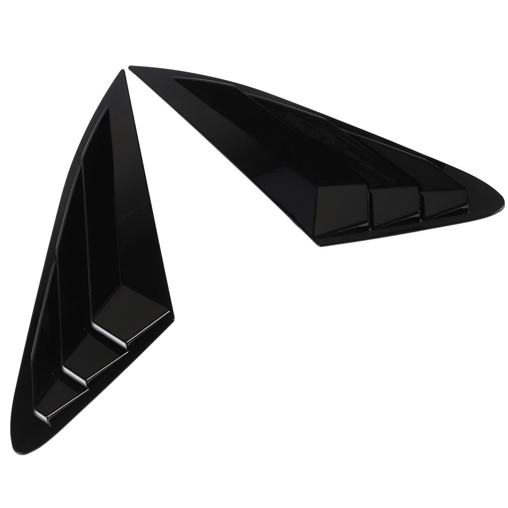 2PCS Rear Side Window Louver Gloss Black Sporty Look Scratch Resistant Replacement for Kia K5 LX LXS GT 2020 To 2024