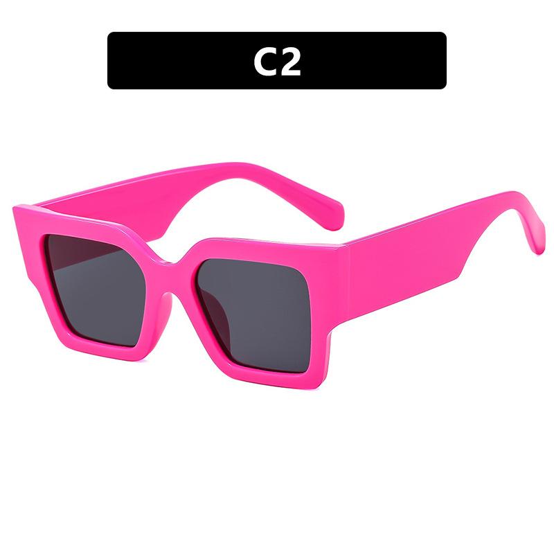 Square large frame sunglasses, new sunglasses ins trendy sunglasses, women's high-end street photography