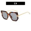 Irregular large frame sunglasses, new fashion sunscreen sunglasses, trendy personalized sunglasses, high-end women