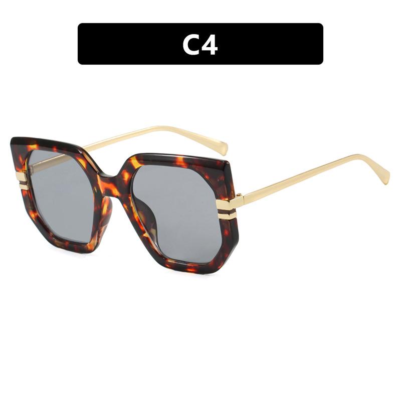 Irregular large frame sunglasses, new fashion sunscreen sunglasses, trendy personalized sunglasses, high-end women