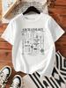 Unisexs Shortsleeved Crew Neck Tshirt with an Archaeological Tool Design Perfect for Casual Summer Wear Stylish Print Design