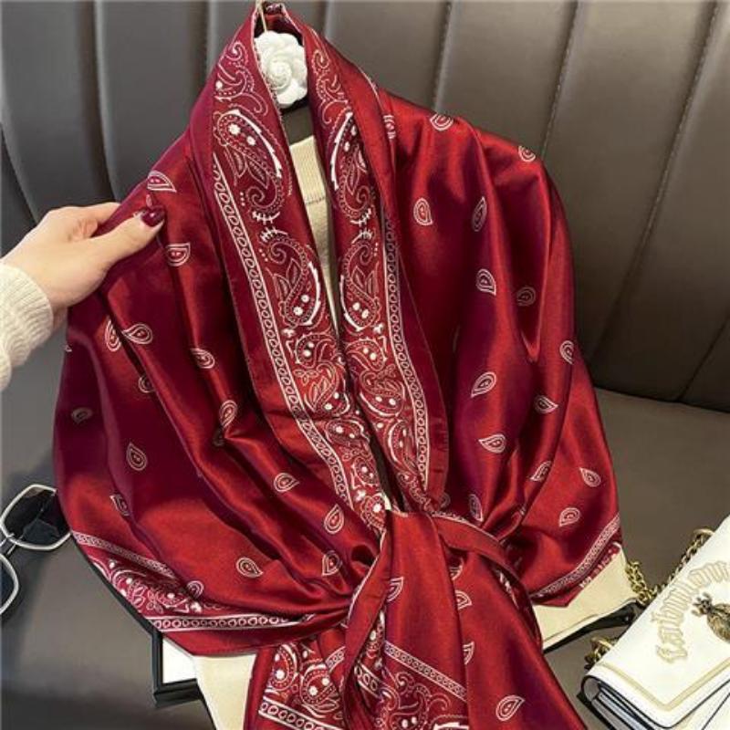 Роскошный головной платок для женщин. Дизайнерский бренд, женский шарф, длинные шали, зимние шарфы на шею, женский хиджаб, роскошная новинка.