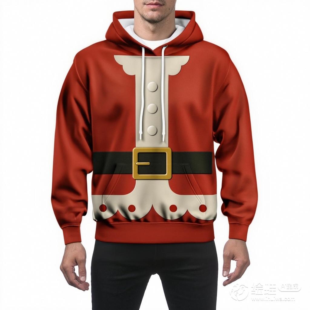 Men's And Women's Personalized And Creative Christmas Printed Long-sleeved Hooded Sweatshirt, Men's Fashionable Christmas Clothing, Casual Sports Top