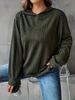 Winter Fashion Hooded Loose Fitting Pullover, Long Sleeved Top For Women