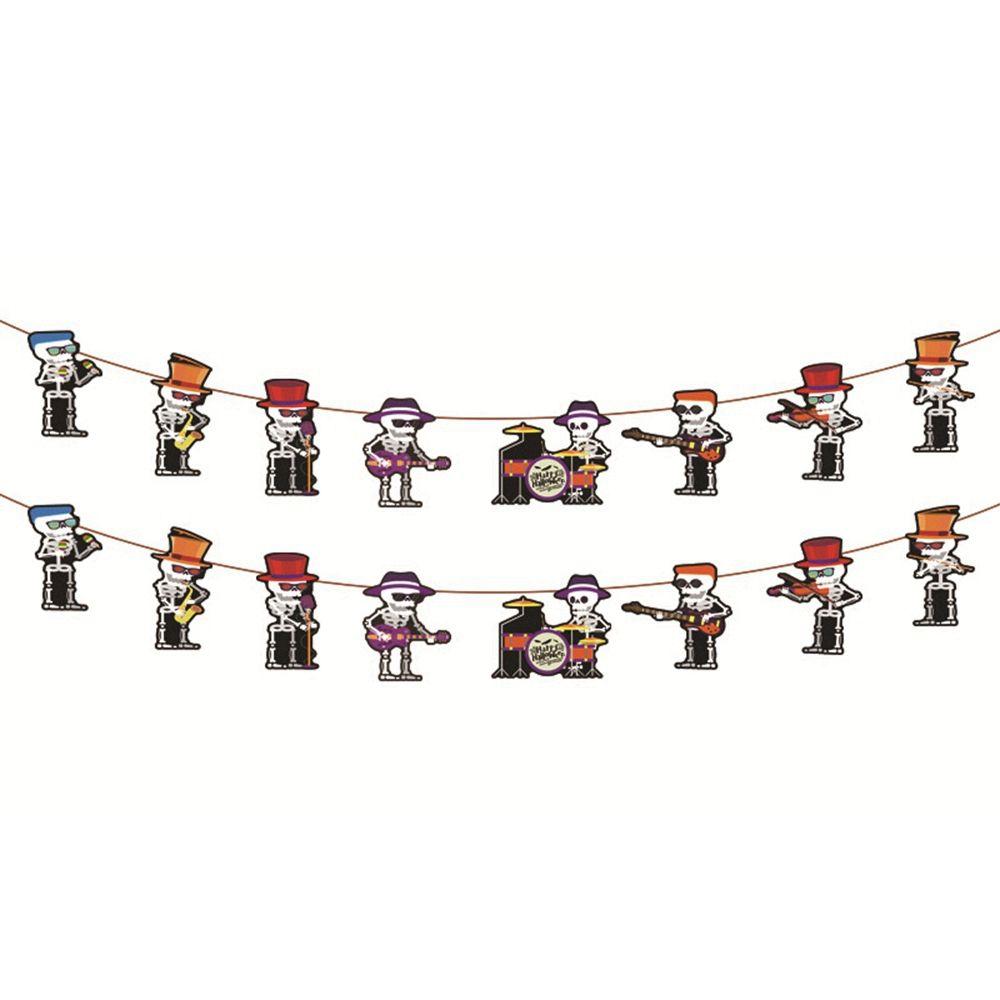 House Halloween Festival Ornaments Halloween Decor Hanging Garland Paper Chain Halloween Banner