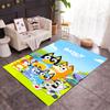 Bluey's Bus Adventure Themed Anti-Slip Rugs - Polyester Home Decor, Suitable for Bedrooms, Living Rooms, Doorways, Studios, and Decorations
