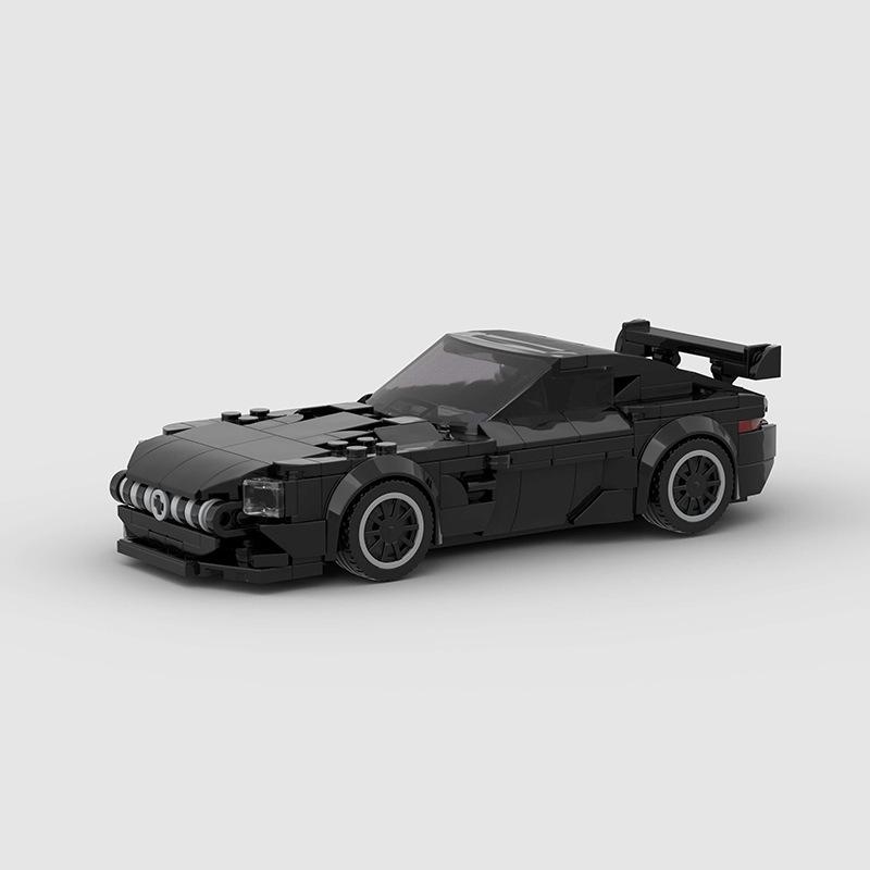 MOC Ретро Гоночный Автомобиль Кирпичики Скоростные Машины Технические Строительные Блоки DIY Набор City Friends Детские Игрушки Креативные Подарки для Мальчиков Девочек