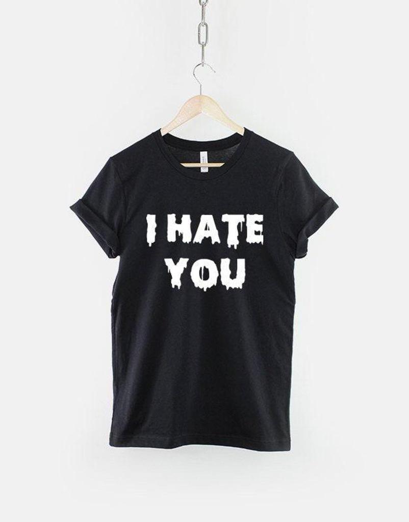 I Hate You Shirt, Pastel Goth T Shirt, Emo Aesthetic Graphic Tee, Alternative Statement Top