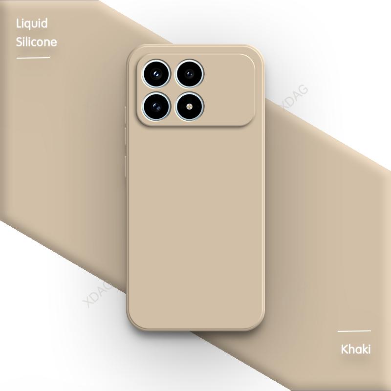 Оригинальный силиконовый чехол для телефона Xiaomi Poco F8 Pro Ultra 5G F8Pro F8Ultra Fundas Высококачественная мягкая внутренняя подкладка из флока Задняя крышка