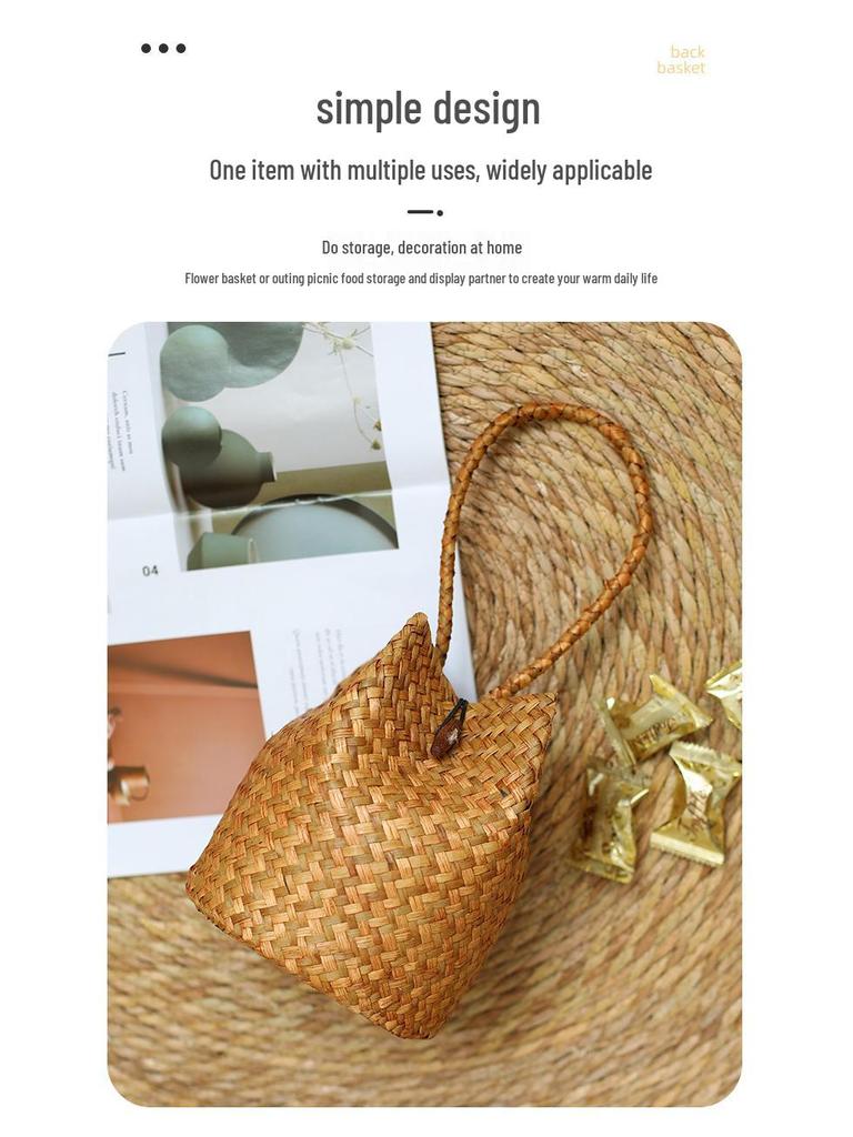 Подарочный набор к Празднику Драконьих лодок: Соленые утиные яйца, цзунцзы и местные деликатесы в плетёной из соломы ручной корзинке