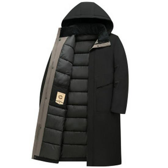 Men's Thickened Velvet Cotton Jacket for Elderly - Dad's Winter Coat