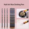 3 шт. 23 см очень длинная восковая ручка для доттинга для дизайна ногтей, профессиональный инструмент для доттинга для страз, дизайна ногтей и DIY-декора