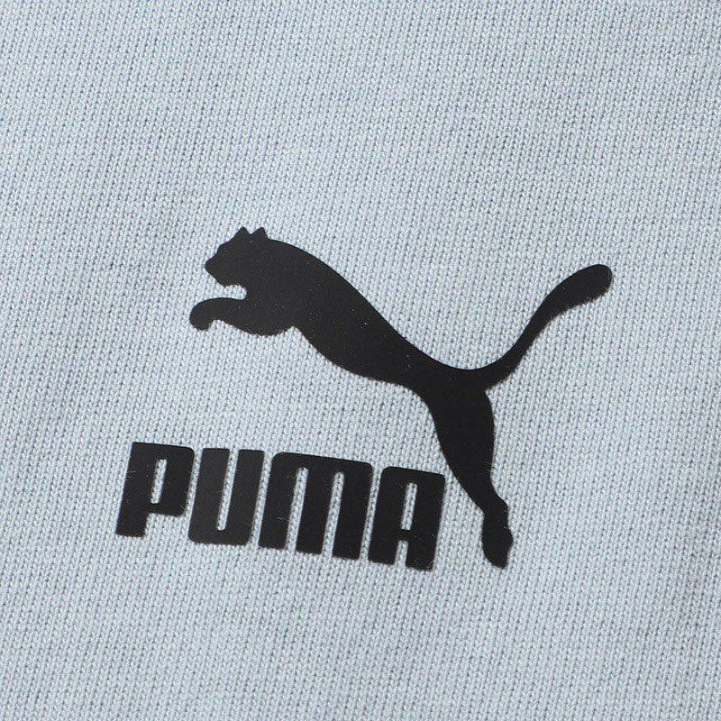 PUMA T Shirts Men's Light Blue Crew Neck Moderate Straight Fit 533100-61