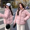 Women Autumn Winter Stand Collar Long Sleeve Big Pocket Zipper Loose All Match Chic Warm Parka