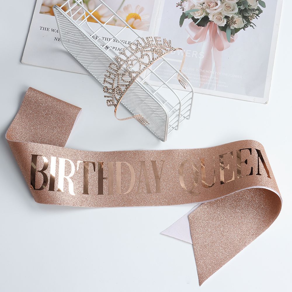 Модный атласный пояс принцессы корона головной убор на день рождения королева повязка на голову тиара обруч для волос