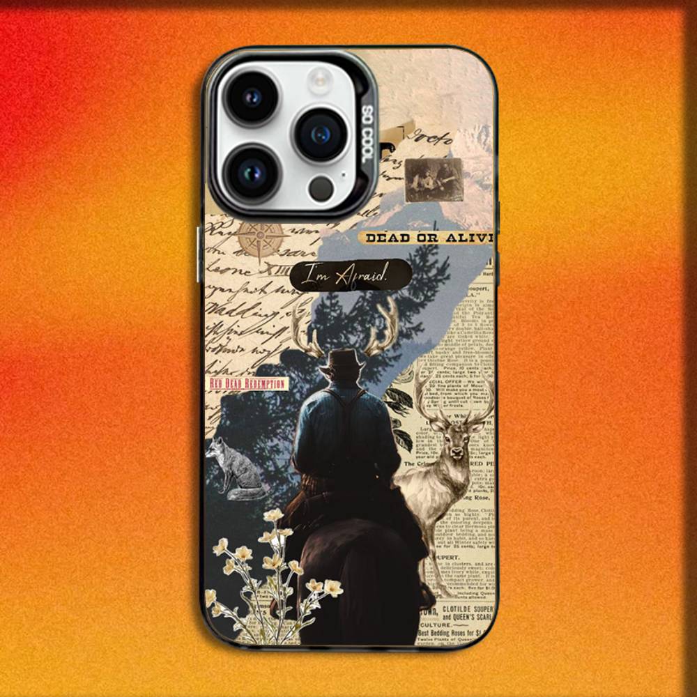 Чехол для телефона Red Dead R-Redemption Morgan для iPhone 16,15,14,13,12,11,Mini,Pro,E,MAX Черный Конфетный Матовый Ударопрочный Чехол