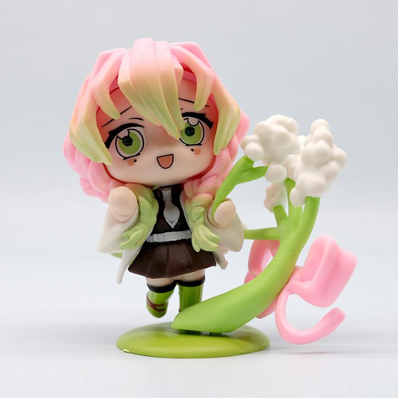 Demon Slayer Pvc Figure Series With Birth Flower Themes For Home Decor And Fans