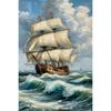 Винтажное металлическое настенное искусство в морском стиле, Декор со старым парусником и пиратами, Настенный декор для дома