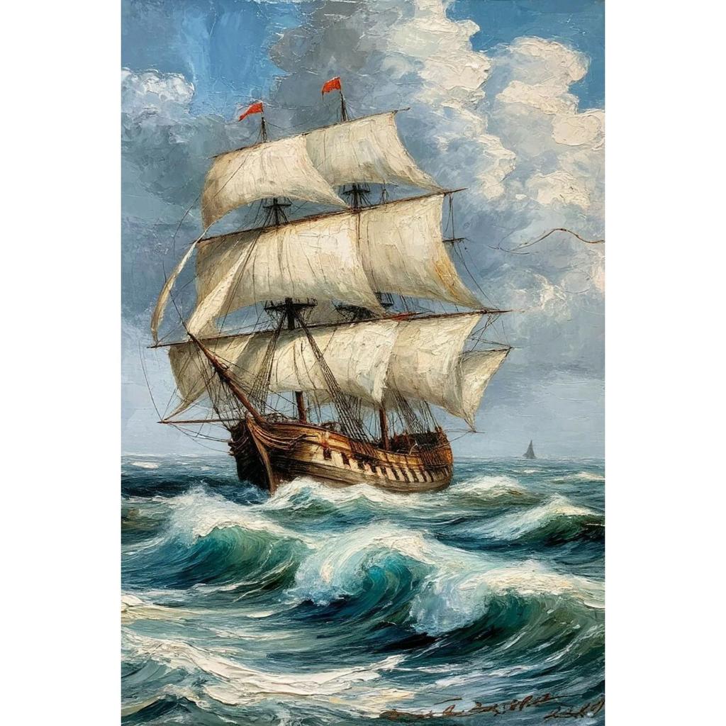 Винтажное металлическое настенное искусство в морском стиле, Декор со старым парусником и пиратами, Настенный декор для дома