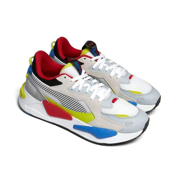 Puma RS-Z White Glacial Blue Yellow Unisex Sneakers Energy-Yellow 381640-05