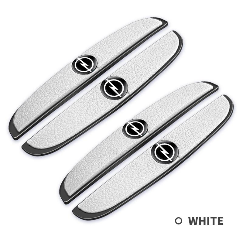 HJFX5 4Pc Car Door Anti Scratch Protection Strips For opel insignia astra j h g corsa d zafira b Rubber Decoration Sticker Car Supplie