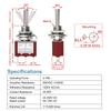 Heschen Миниатюрный тумблер мгновенного действия MTS-123, (ON)-OFF-(ON) SPDT, 3-контактный, 2 А 250 В, 5 А 120 В, упаковка из 5 шт.