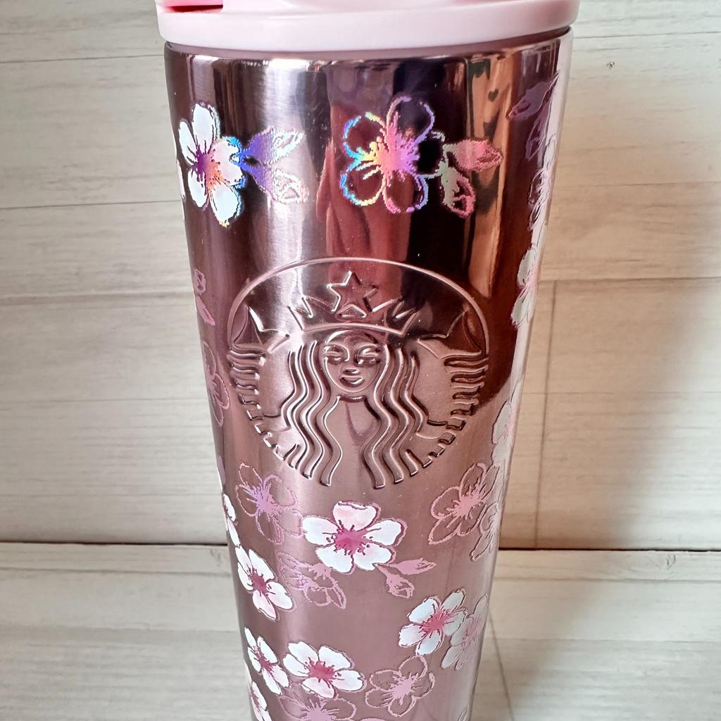 Starbucks Япония SAKURA 2026 Нержавеющая бутылка 16 унций 473 мл Цвет вишневого цвета