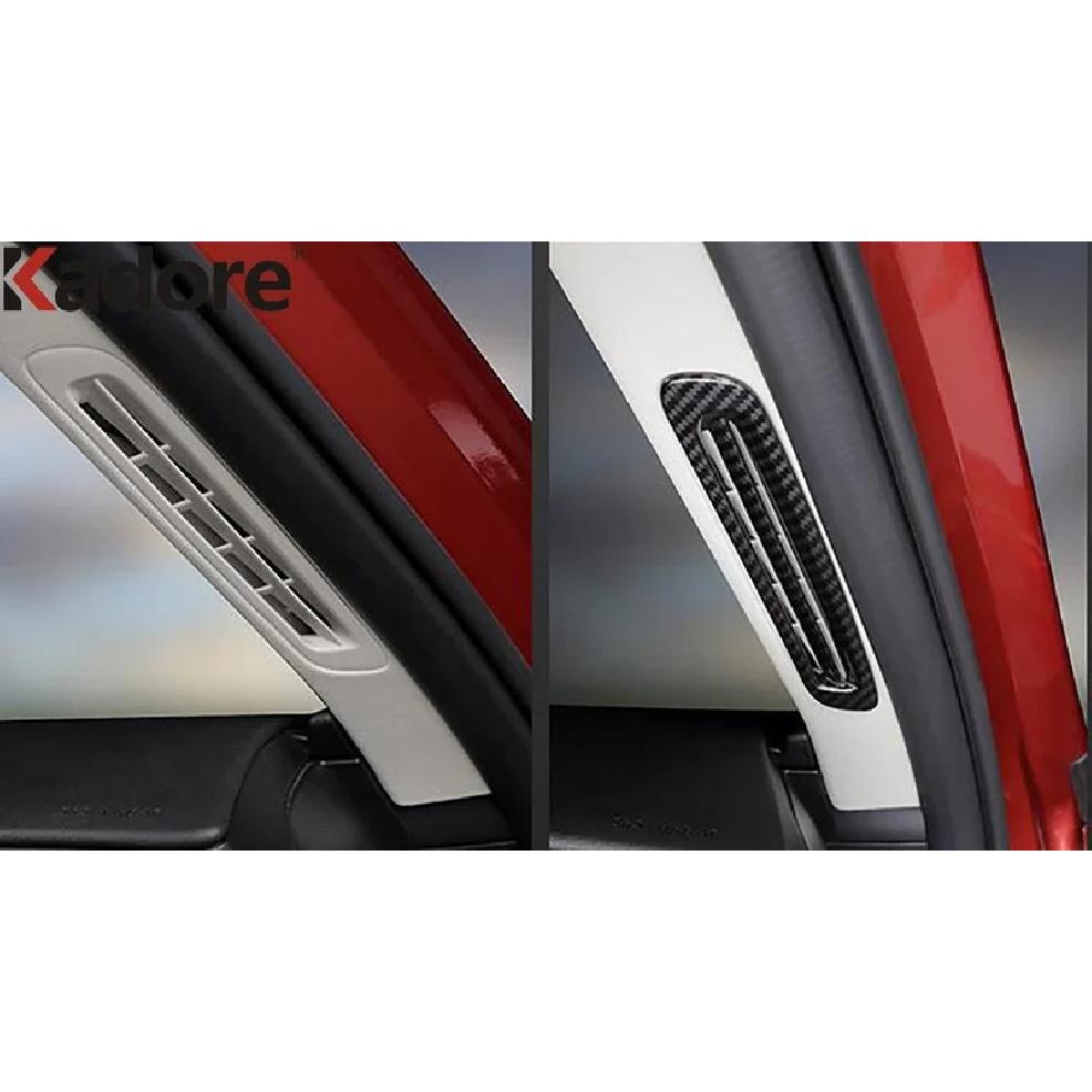 Car Front Inner Door A Pillar Air Condition Vent Outlet Cover Trim For Mazda CX30 CX-30 -2024 Carbon Interior Accessories