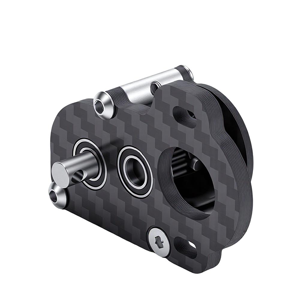 Carbon Gearbox with Adapter Plate Fit for LCG Chassis 1 10 Scale Ultra Light 48P Carbon Fiber Tiny Gearbox Left Motor