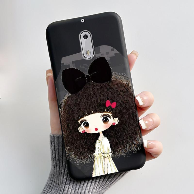Для Nokia 6 Новый Модный Простой Черный Чехол Для Телефона Для Nokia 6.1 Plus/Nokia X6 Мягкий Противоударный Бампер Милый Кролик Светильник Чехол