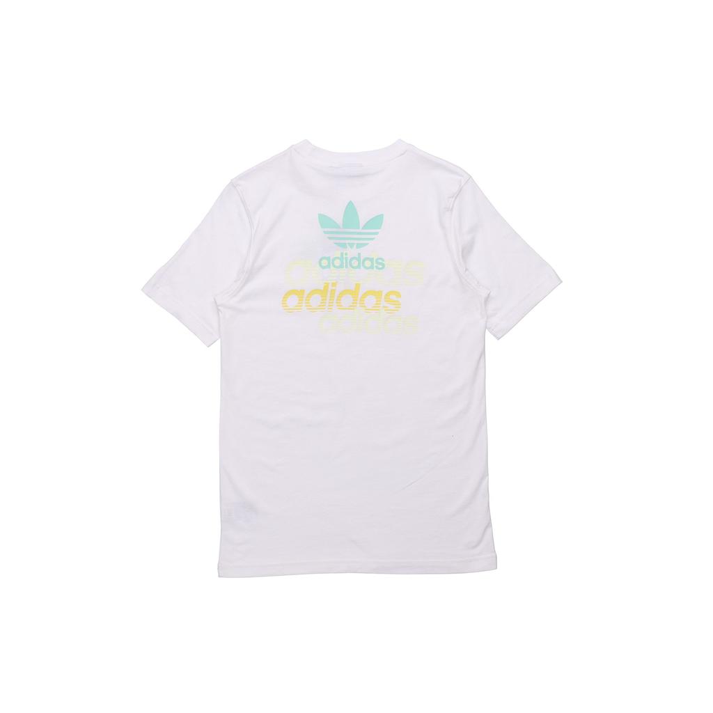 Adidas Originals Trefoil Front And Back Logo Sports Short Sleeve T-Shirt Men Tops White FM3348
