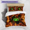 Norwich City Football Printed 3 Pieces Bedding Set, Comfortable Skin Friendly Bedroom Duvet Cover Set