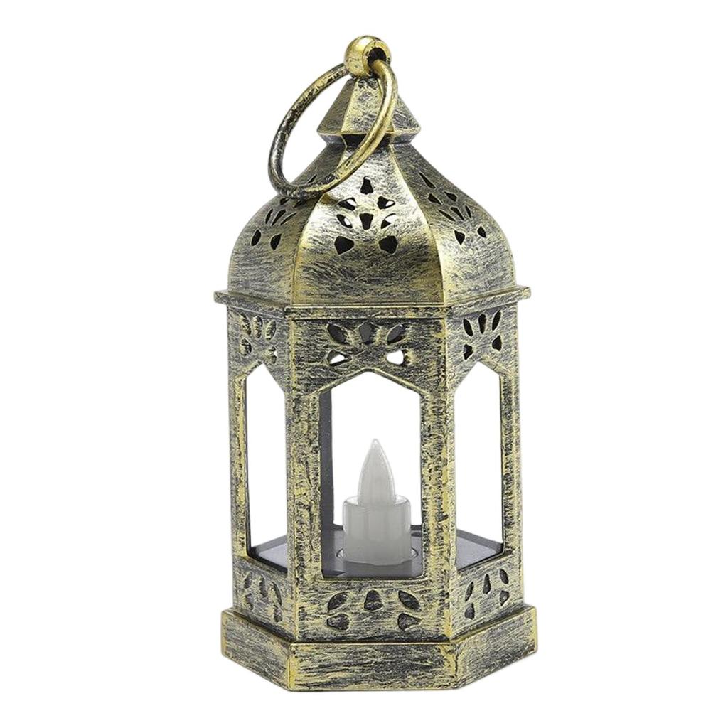 European Style Electronic Candle Lantern Wind Lamp Hanging Hook Candle Light for Garden Wedding Indoor Outdoor Home Decor