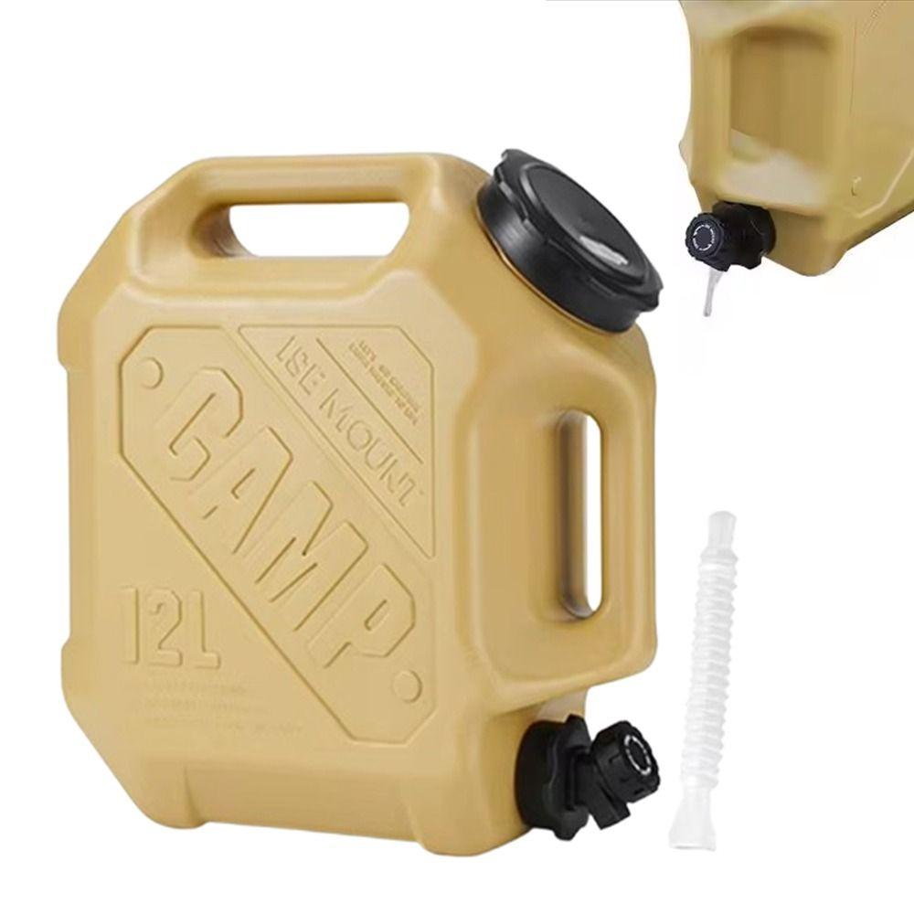 12L Water Storage Container Double Grip Camping Water Tank Outdoor Drinking Bucket Outdoor Cooking