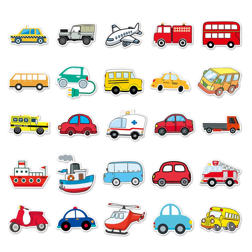 50Pcs/100Pcs Cartoon Stickers DIY Fashion Waterproof Doodle Decals Stickers