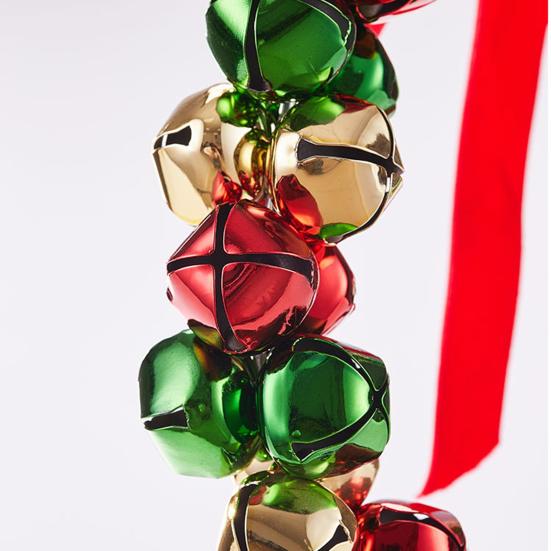 Колокольчики Венок Украшения Маленькие 8 Дюймов Рождественские Четкий Звук Колокольчики